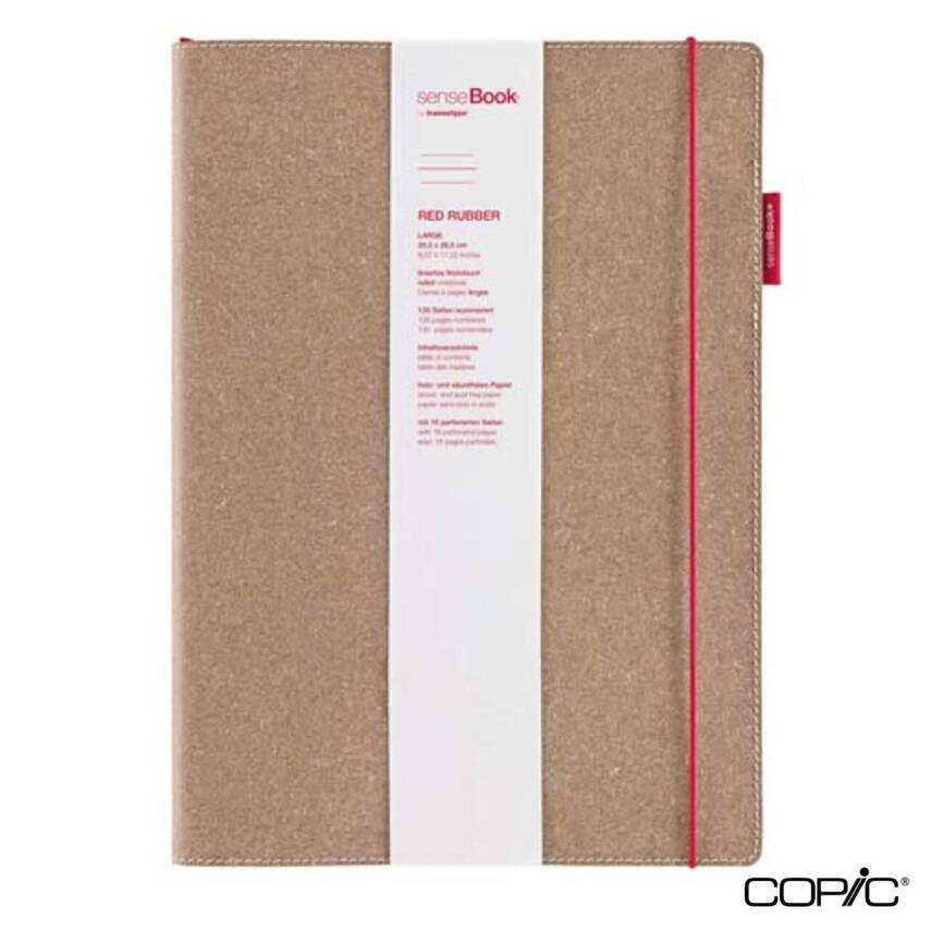 Sense Book Rubber M Red Lined A5 135 Pages - 2