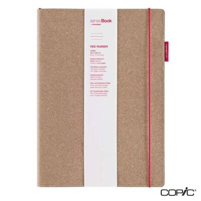 Sense Book Rubber S Red Lined A6 16 Pages - 2