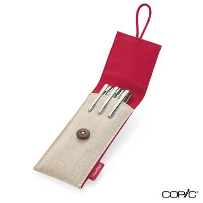 SenseBag 3'lü Kalem Kılıfı Naturel (1)