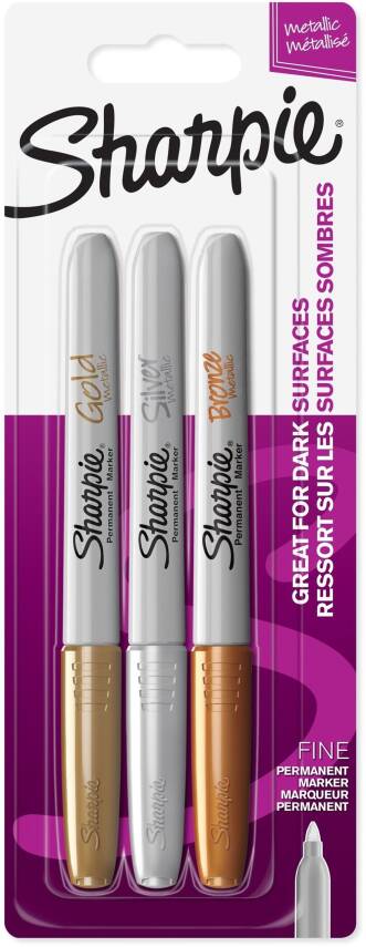 Sharpie Marker Set Metallic Colors 3 Pieces - 1