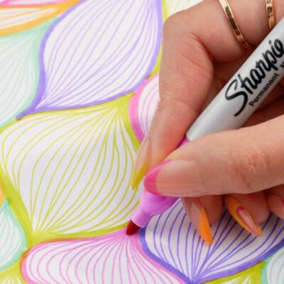 Sharpie Permanent Marker Set Fine 12'li Glam Pop - 3