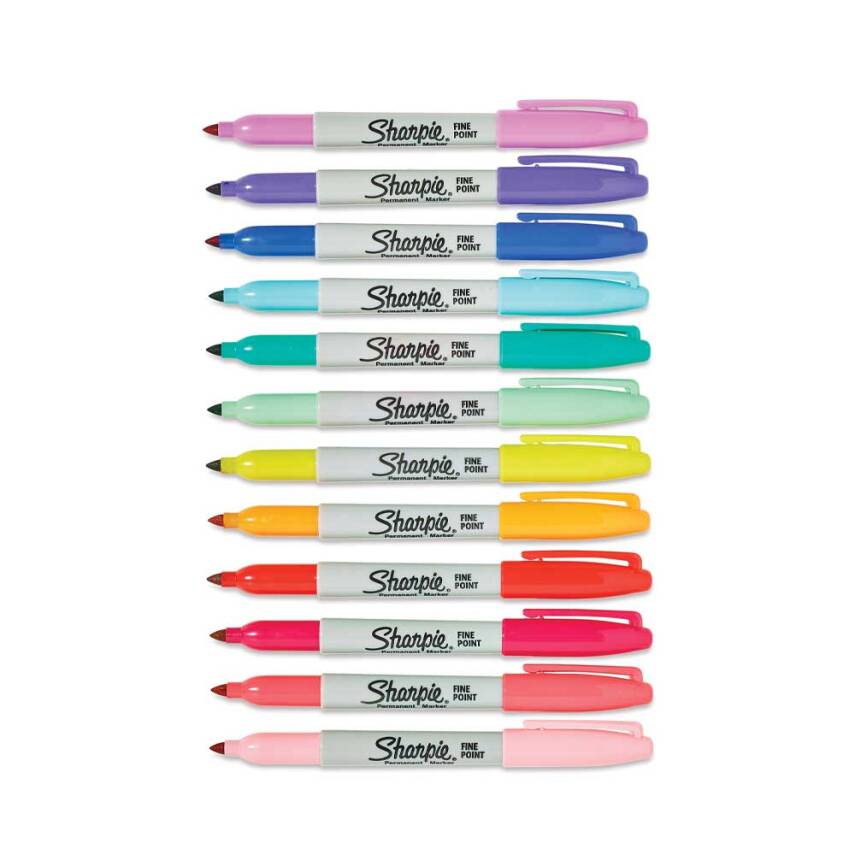 Sharpie Permanent Marker Set Fine 12'li Glam Pop - 2