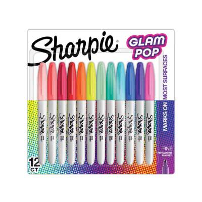 Sharpie Permanent Marker Set Fine 12'li Glam Pop