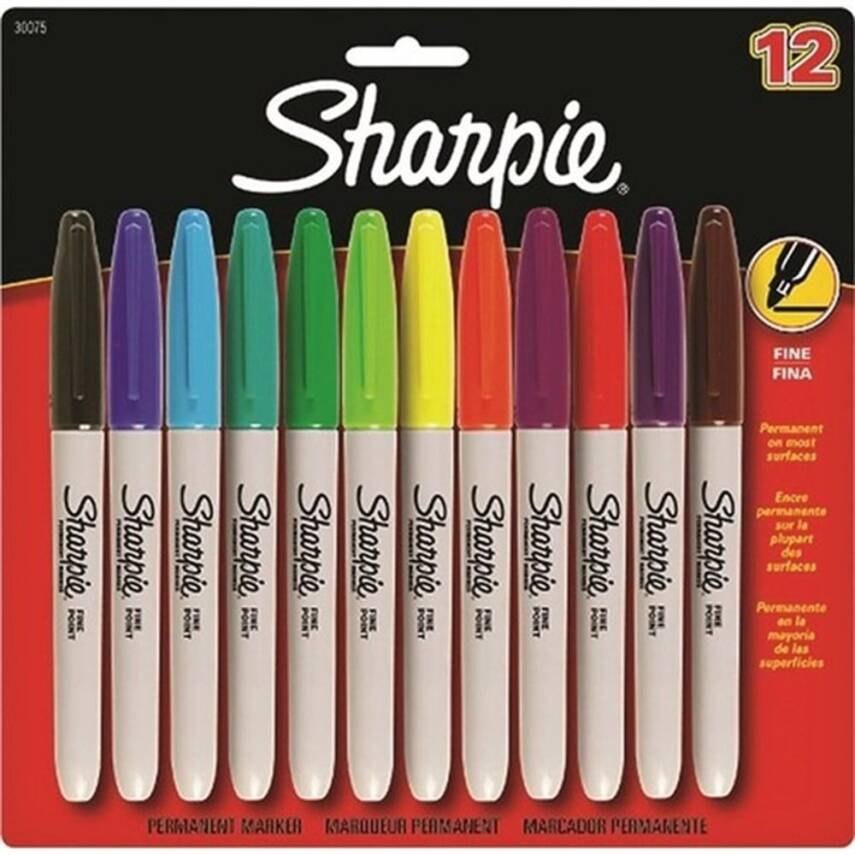 Sharpie Permanent Marker Set Fine 12'li Karışık Renk (2065404) - 1