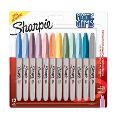 Sharpie Permanent Marker Set Fine 12'li Mystic Gems