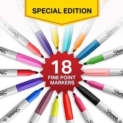 Sharpie Permanent Set Fine 18'li - 2
