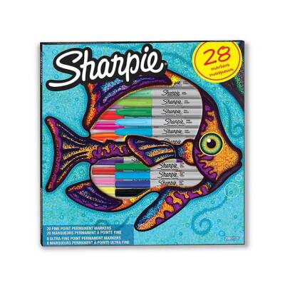 Sharpie Permanent Set Fine 28li Balık