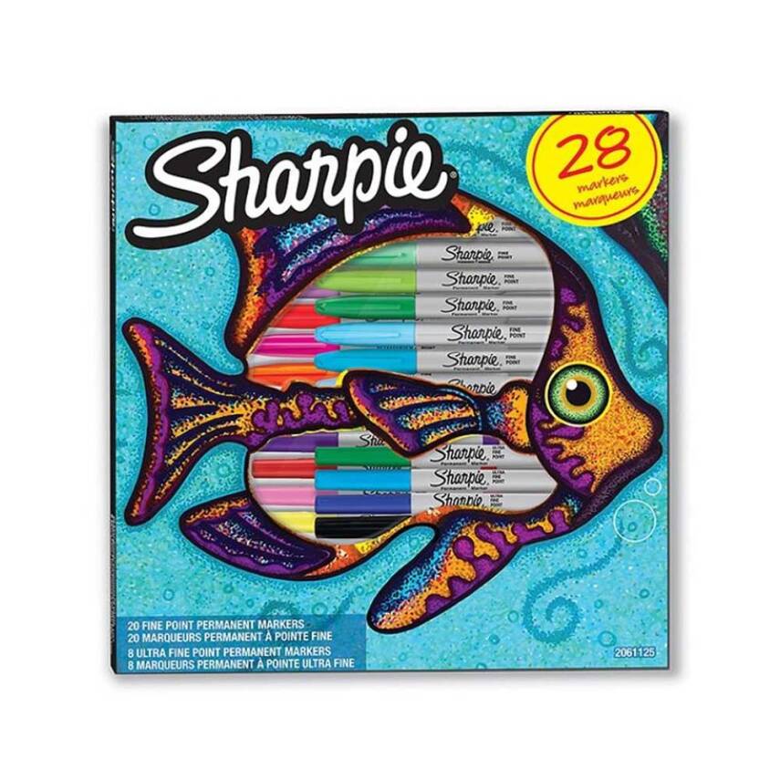 Sharpie Permanent Set Fine 28li Balık - 1