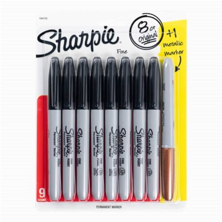 Sharpie Permanent Set Fine 8+1 Siyah 1964792 - 1