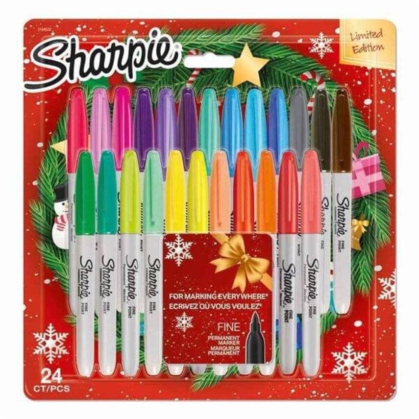 Sharpie Permanent Set Fine Set 24'lü Yılbaşı Özel - 1