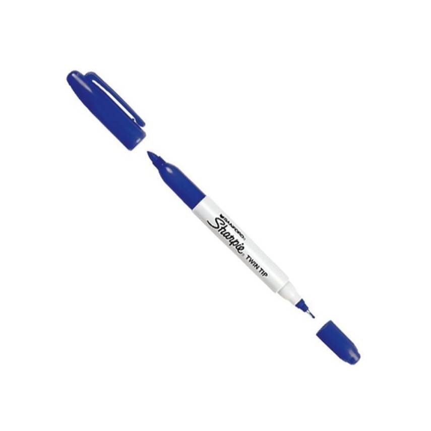 Sharpie Permanent Twin Çift Uç Mavi - 1