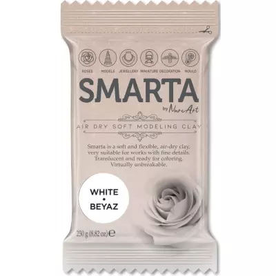 Smarta Air Dry Modeling Dough 250g White