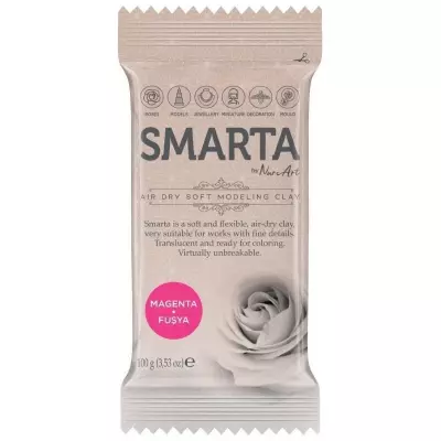 Smarta Air Drying Modeling Dough 100g Fuchsia