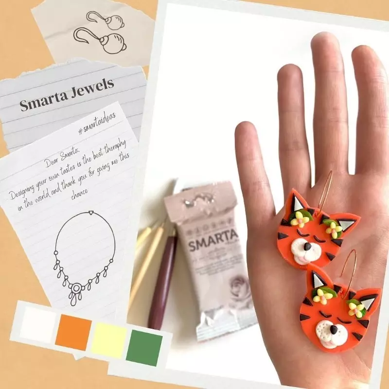 Smarta Air Drying Modeling Dough 100g Fuchsia - 2