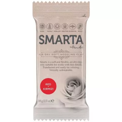 Smarta Air Drying Modeling Dough 100g Red