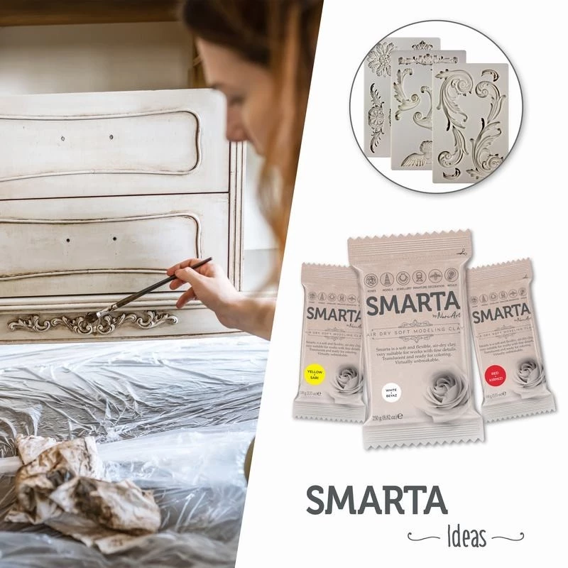 Smarta Havayla Kuruyan Model Hamuru 100 gr Fuşya - 4