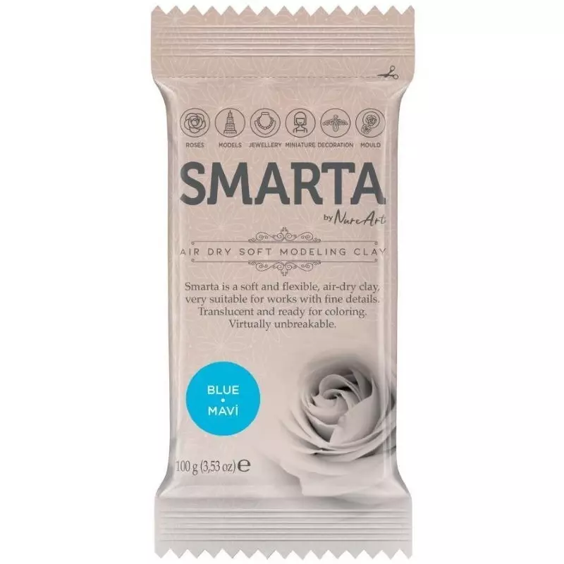 Smarta Havayla Kuruyan Model Hamuru 100gr Mavi - 1