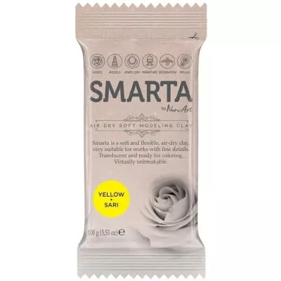 Smarta Havayla Kuruyan Model Hamuru 100gr Sarı - 1