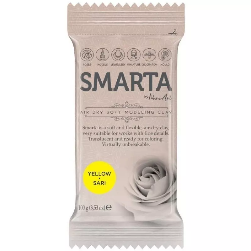 Smarta Havayla Kuruyan Model Hamuru 100gr Sarı - 1