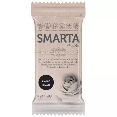 Smarta Havayla Kuruyan Model Hamuru 100gr Siyah - 1