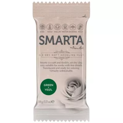 Smarta Havayla Kuruyan Model Hamuru 100gr Yeşil - 1