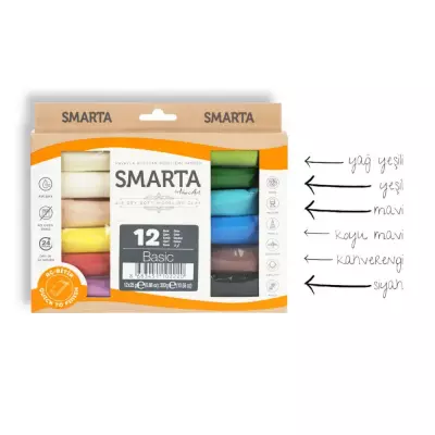 Smarta Kids Air Dry Modeling Dough 25gr x Set of 12 - 3