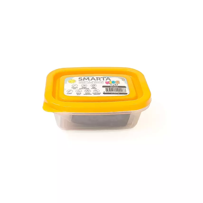 Smarta Kids Air Dry Modeling Dough 70 gr Black 39 - 1