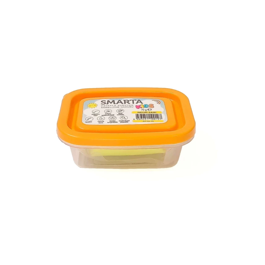 Smarta Kids Air Dry Modeling Dough 70 gr Neon Yellow 45 - 1