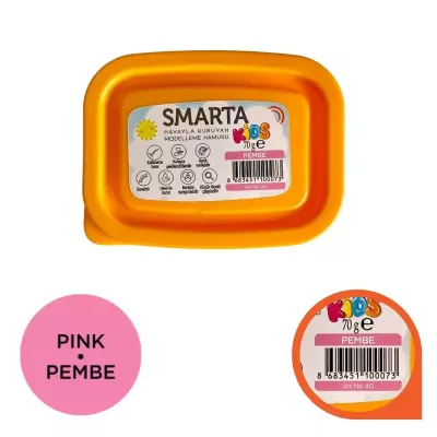 Smarta Kids Air Dry Modeling Dough 70 gr Pink 40