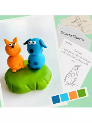 Smarta Kids Air Dry Modeling Dough 70g Green 38 - 4