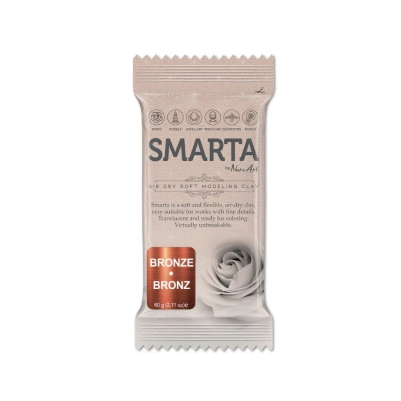 Smarta Kids Air Dry Modelling Dough 60g Metallic Bronze - 1