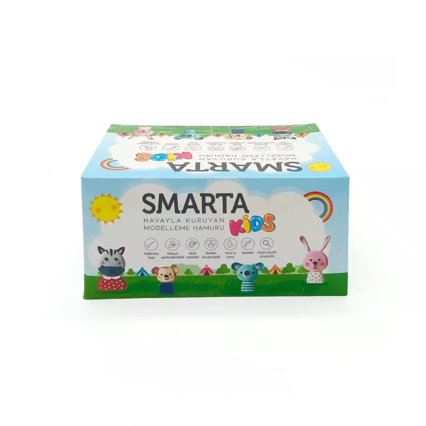 Smarta Kids Havayla Kuruyan Model Hamuru Okul Seti 70gr x 4'lü Set - 1