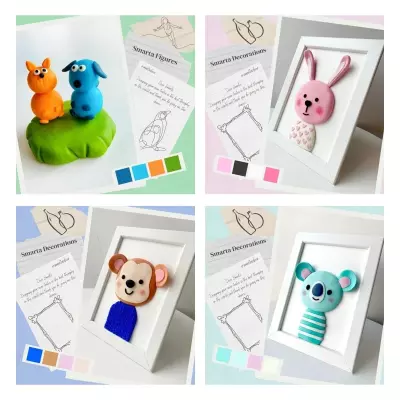 Smarta Kids Havayla Kuruyan Modelleme Hamuru 70gr Pembe 40 - 2