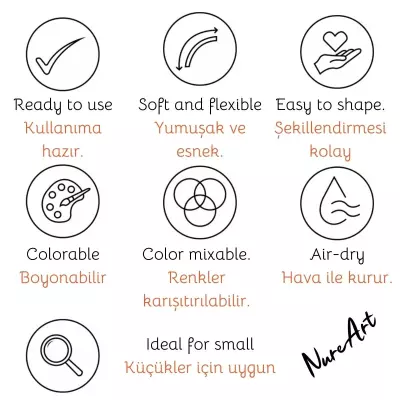 Smarta Kids Havayla Kuruyan Modelleme Hamuru 70gr Pembe 40 - 4