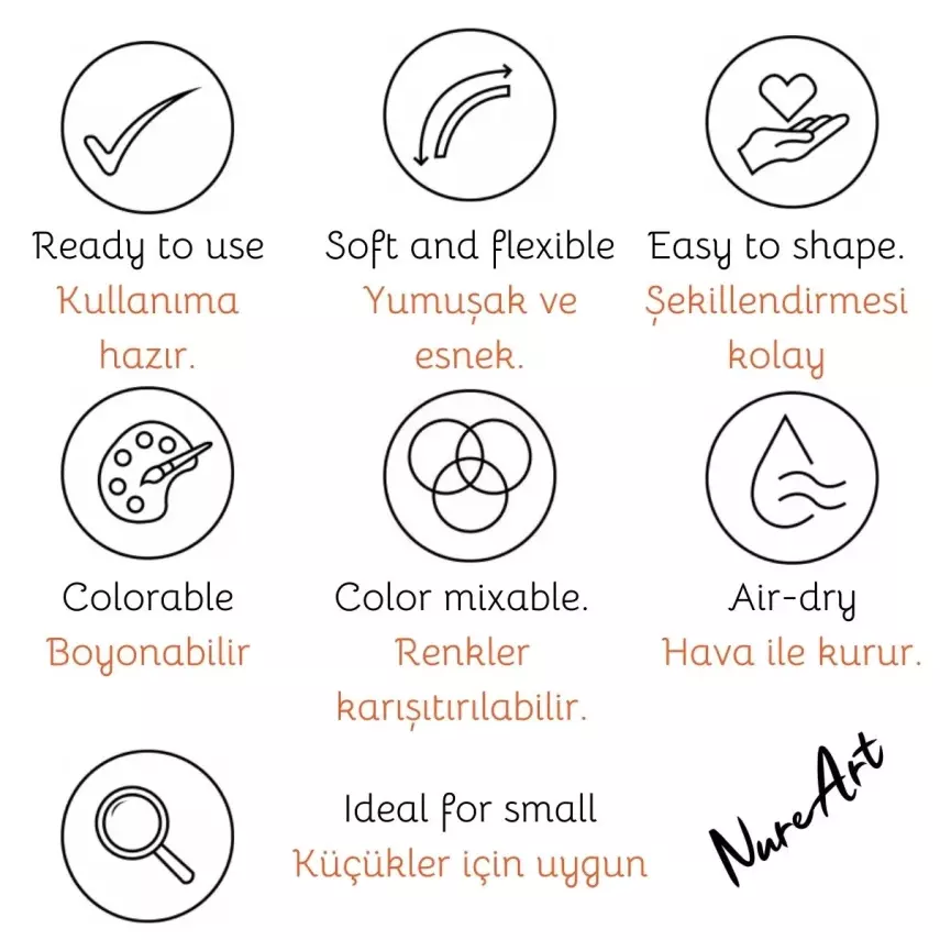 Smarta Kids Havayla Kuruyan Modelleme Hamuru 70gr Pembe 40 - 4