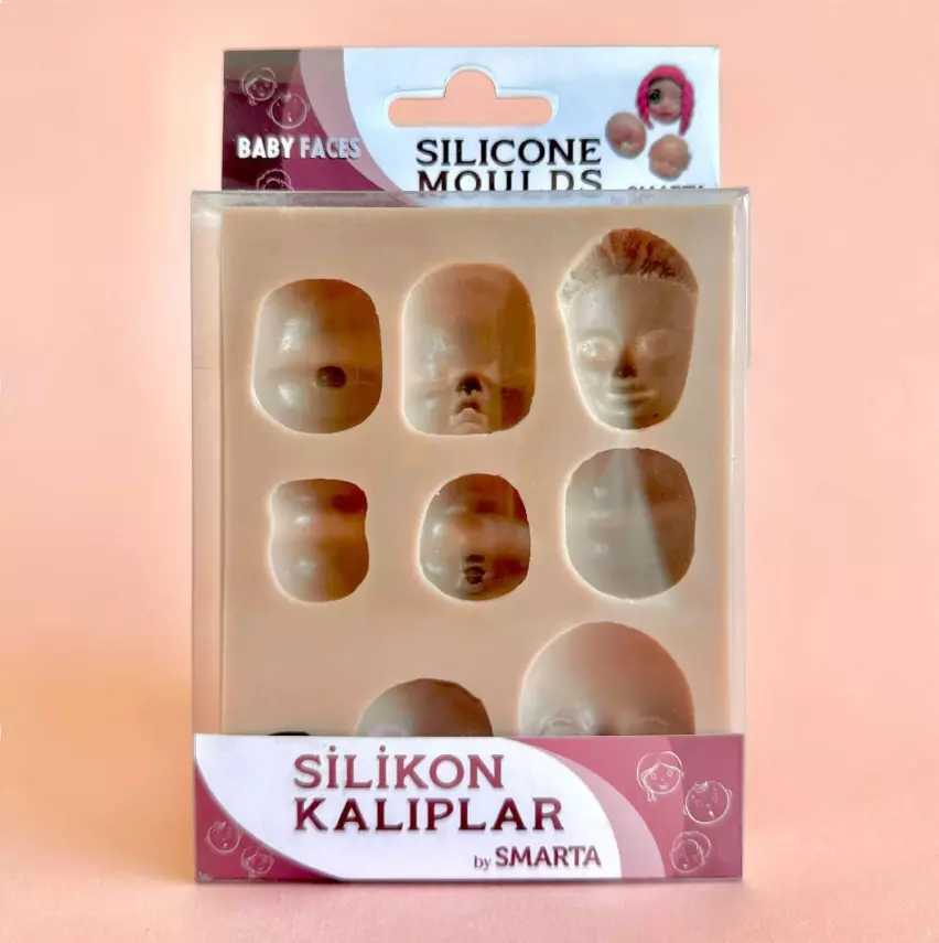 Smarta Silicone Mold Baby Faces SK1013019 - 1
