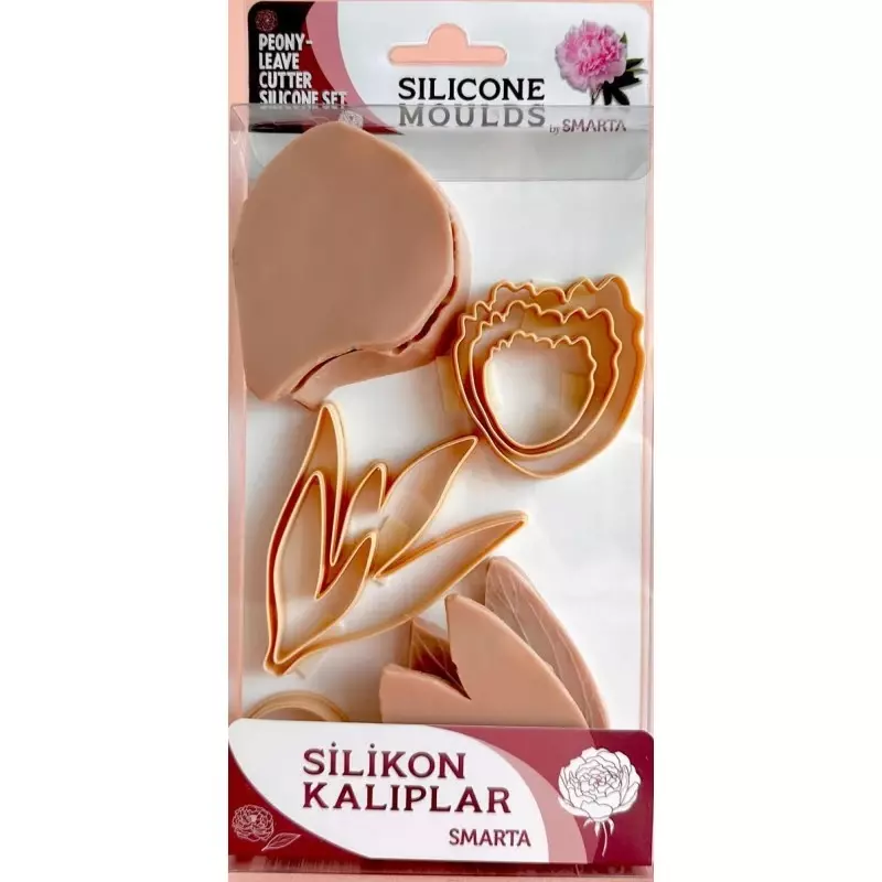 Smarta Silicone Mold Flowers Peony Leaf SK1013072 - 1