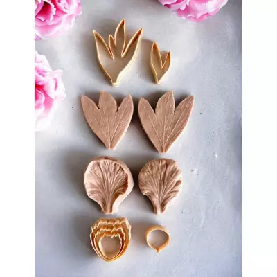 Smarta Silicone Mold Flowers Peony Leaf SK1013072 (1)