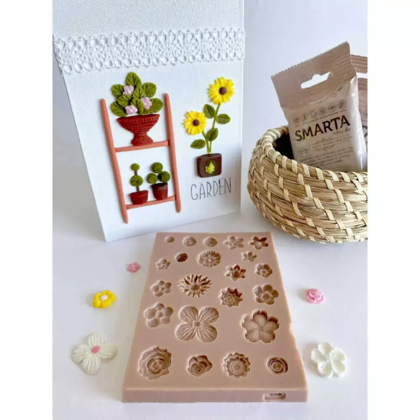 Smarta Silicone Mold Tiny Flowers SK1013010 - 2