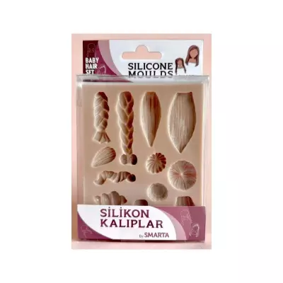 Smarta Silikon Kalıp Bebek Saç Seti SK1013024