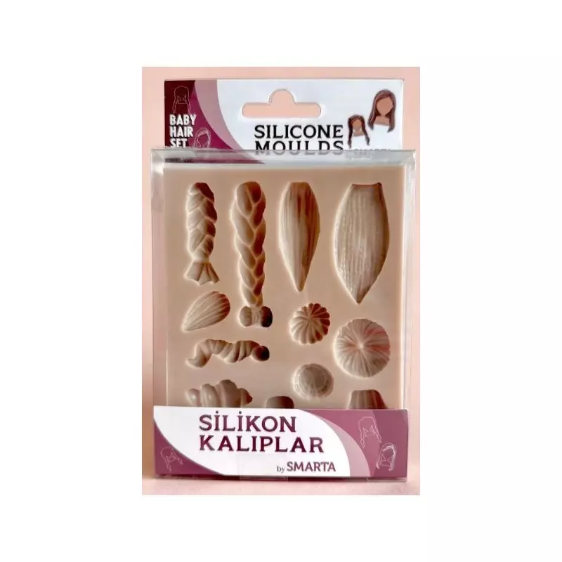 Smarta Silikon Kalıp Bebek Saç Seti SK1013024 - 1