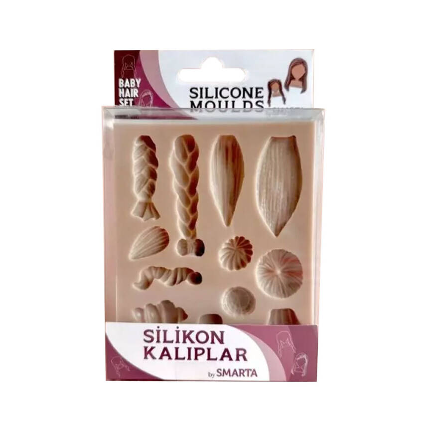 Smarta Silikon Kalıp Bebek Saç Seti SK1013024 - 1
