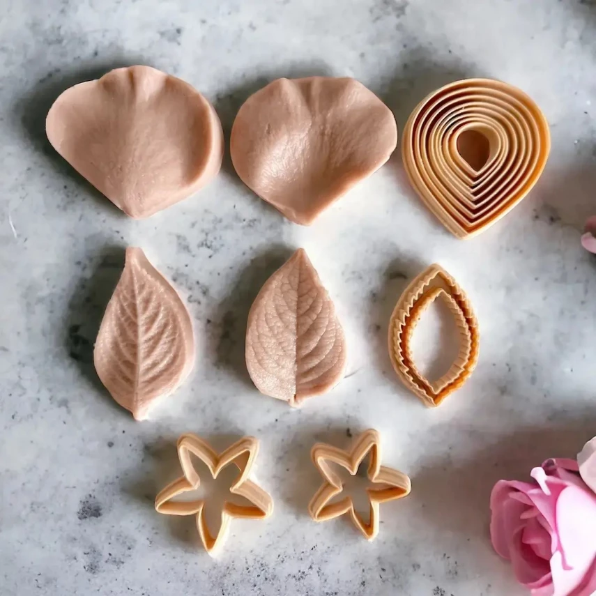 Smarta Silikon Kalıp Çiçekler Gül Yaprak SK1013023 - 2