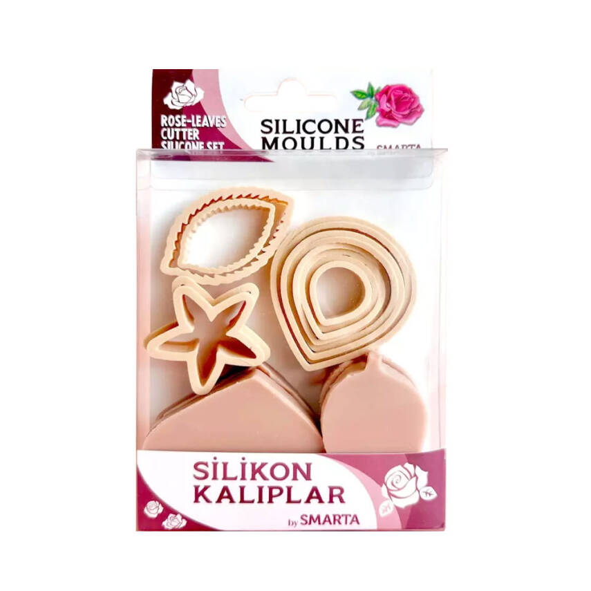 Smarta Silikon Kalıp Çiçekler Gül Yaprak SK1013023 - 1
