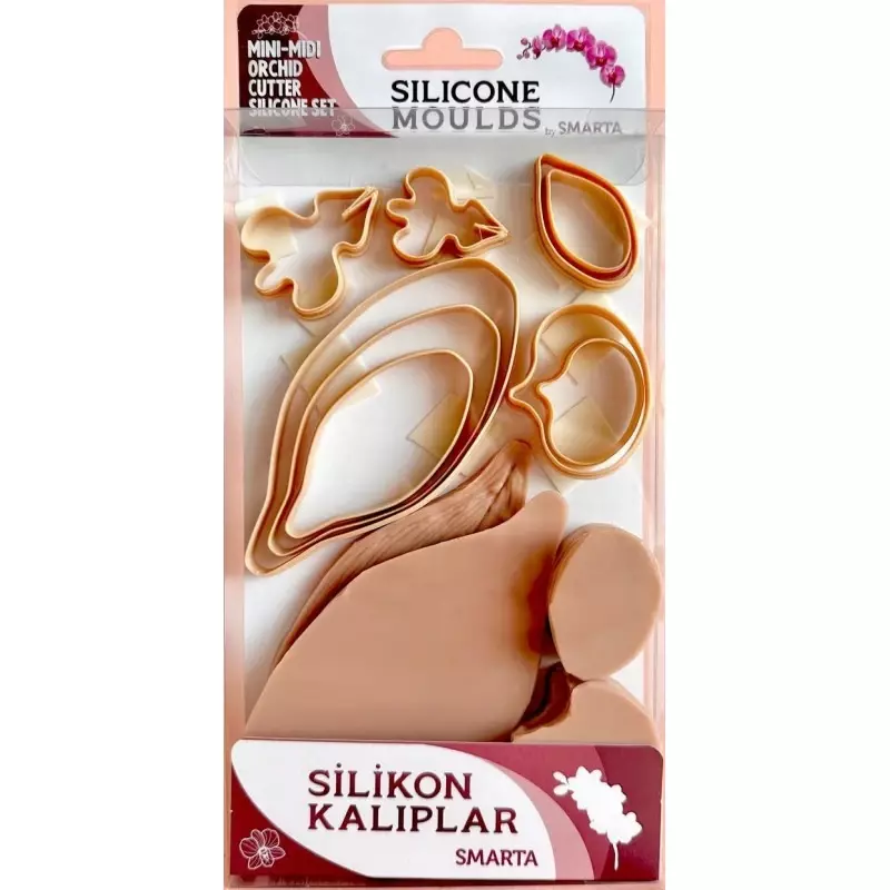 Smarta Silikon Kalıp Çiçekler Orkide Yaprak SK1013073 - 1