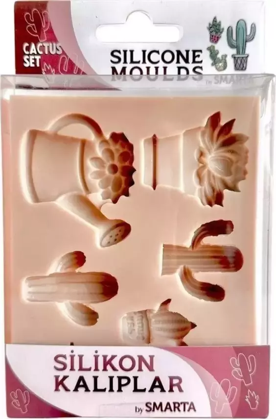 Smarta Silikon Kalıp Kaktüs Seti SK1013030 - 1