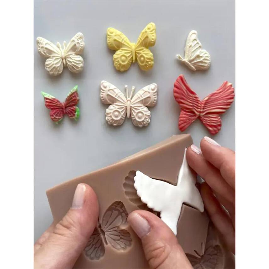 Smarta Silikon Kalıp Zarif Kelebekler SK1013100 - 3