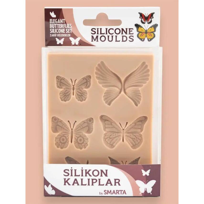 Smarta Silikon Kalıp Zarif Kelebekler SK1013100 - 1