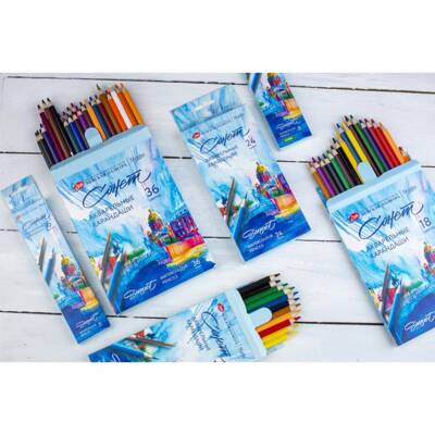 St. Petersburg Sonnet Aquarell Suluboya Kalem Seti 12 Renk 81412384 - 4