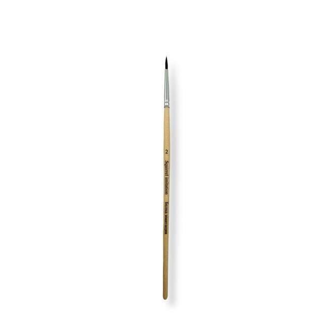 St. Petersburg Synthetic Squirrel Hair Round End Brush No: 2 - 1
